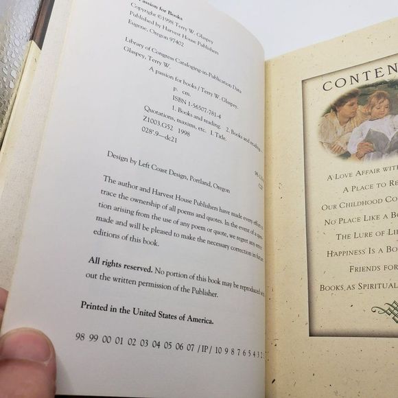 A Passion for Books - Terry W‎ Glaspey, 9781565077812, hardcover, - Picture 3 of 7